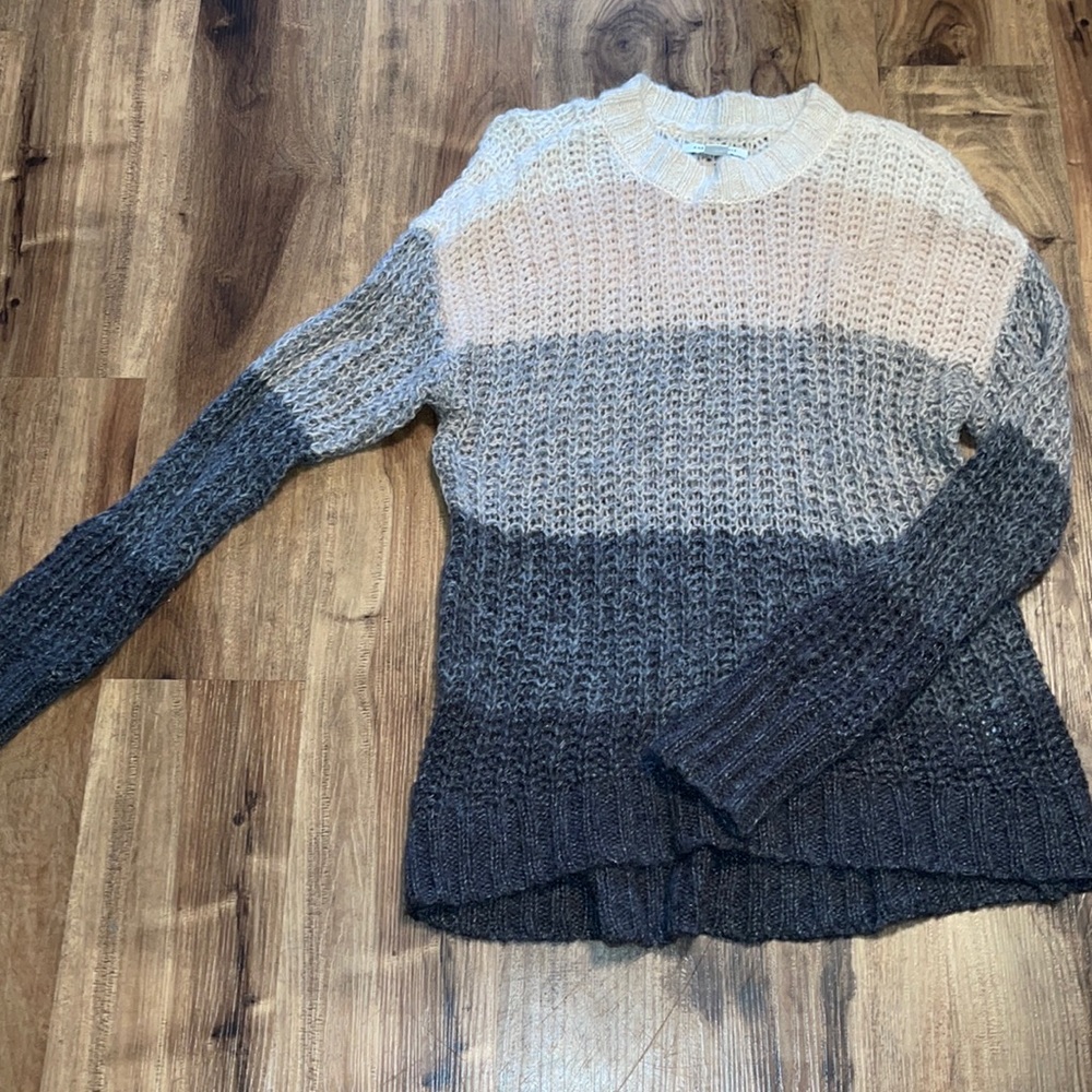 American Eagle Crew Neck Tie-dye Long Sleeve Knitted Sweater for Women